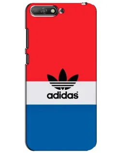 Чехол для Huawei Y6 2018 с картинкой «Ретро блоки Adidas»
