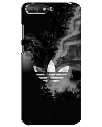 Чехол для Huawei Y6 2018 с картинкой «Абстрактный дым Adidas»