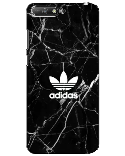 Чехол для Huawei Y6 2018 с картинкой «Белый мрамор Adidas»