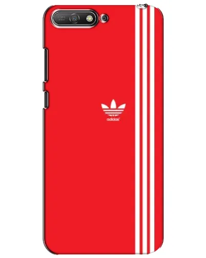 Чехол для Huawei Y6 2018 с картинкой «Красный минимализм Adidas»