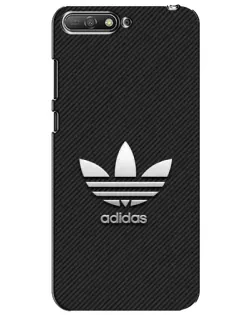 Чехол для Huawei Y6 2018 с картинкой «Adidas Карбоновая текстура»