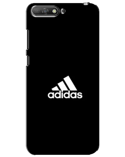 Чехол для Huawei Y6 2018 с картинкой «Черная классика Adidas»