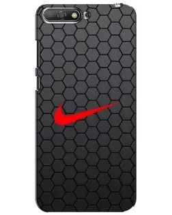 Чехол для Huawei Y6 2018 с картинкой «Nike — карбоновая сетка» Чехол для Huawei Y6 2018 с картинкой «Nike — карбоновая сетка»