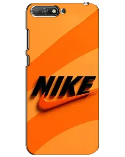 Чехол для Huawei Y6 2018 с картинкой «Оранжевый драйв Nike» Чехол для Huawei Y6 2018 с картинкой «Оранжевый драйв Nike»
