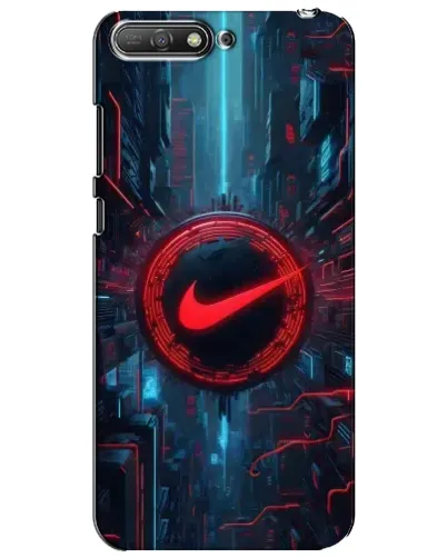 Чехол для Huawei Y6 2018 с картинкой «Техногенный стиль Nike» Чехол для Huawei Y6 2018 с картинкой «Техногенный стиль Nike»