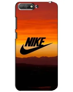 Чехол для Huawei Y6 2018 с картинкой «Nike — вечерний горизонт»