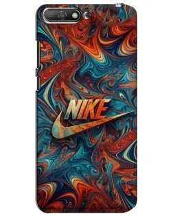 Чехол для Huawei Y6 2018 с картинкой «Nike в абстракции»
