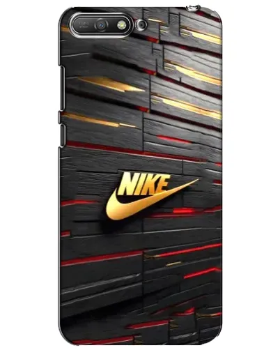 Чехол для Huawei Y6 2018 с картинкой «Золотой Nike на металле» Чехол для Huawei Y6 2018 с картинкой «Золотой Nike на металле»