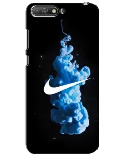 Чехол для Huawei Y6 2018 с картинкой «Nike и синий дым»