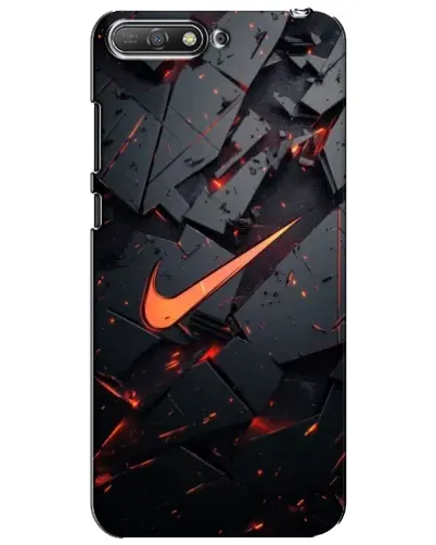 Чехол для Huawei Y6 2018 с картинкой «Nike — эффект разломов» Чехол для Huawei Y6 2018 с картинкой «Nike — эффект разломов»