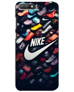 Чехол для Huawei Y6 2018 с картинкой «Коллекция кроссовок Nike»