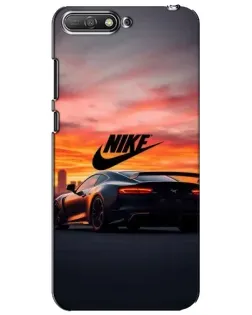 Чехол для Huawei Y6 2018 с картинкой «Nike и суперкар»