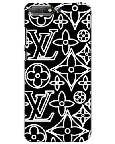 Чехол для Huawei Y6 2018 с картинкой «Черно-белый узор LV» Чехол для Huawei Y6 2018 с картинкой «Черно-белый узор LV»