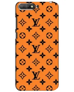 Чехол для Huawei Y6 2018 с картинкой «Оранжевый стиль LV»