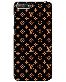 Чехол для Huawei Y6 2018 с картинкой «Золотая монограмма LV»