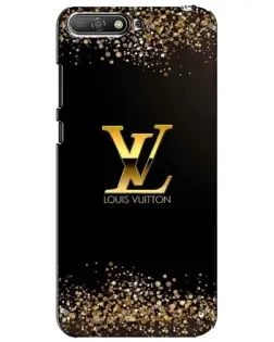 Чехол для Huawei Y6 2018 с картинкой «LV — золотые искры»