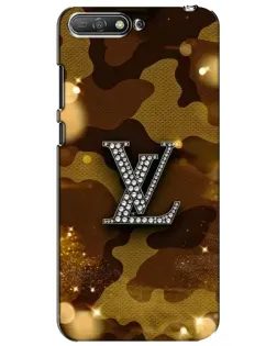 Чехол для Huawei Y6 2018 с картинкой «Камуфляжный Louis Vuitton»