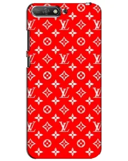 Чехол для Huawei Y6 2018 с картинкой «Яркий паттерн LV»