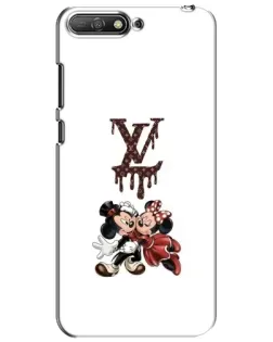 Чехол для Huawei Y6 2018 с картинкой «LV и Микки Маус»