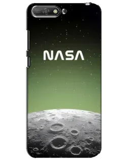 Чехол для Huawei Y6 2018 с картинкой «NASA — лунный градиент»