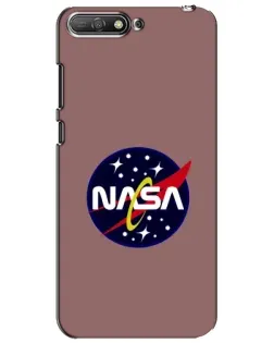Чехол для Huawei Y6 2018 с картинкой «NASA — ретро космос»