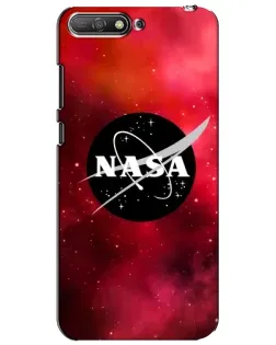 Чехол для Huawei Y6 2018 с картинкой «NASA — красная туманность»