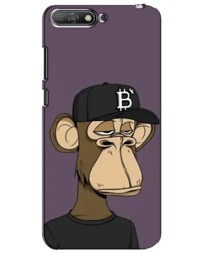 Чехол для Huawei Y6 2018 с картинкой «Bored Ape в кепке» Чехол для Huawei Y6 2018 с картинкой «Bored Ape в кепке»