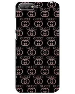 Чехол для Huawei Y6 2018 с картинкой «Классическая монограмма Gucci»