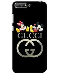Чехол для Huawei Y6 2018 с картинкой «Gucci — герои Disney»