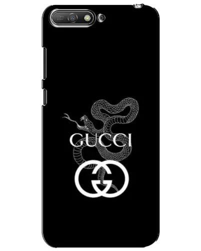 Чехол для Huawei Y6 2018 с картинкой «Gucci — серебряная змея» Чехол для Huawei Y6 2018 с картинкой «Gucci — серебряная змея»