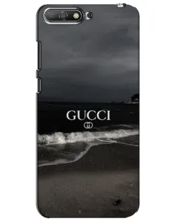 Чехол для Huawei Y6 2018 с картинкой «Gucci — морской прибой»