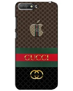 Чехол для Huawei Y6 2018 с картинкой «Gucci — брендированный десерт»