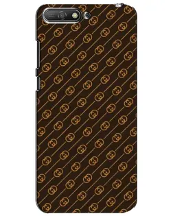 Чехол для Huawei Y6 2018 с картинкой «Gucci — золотые диагонали»