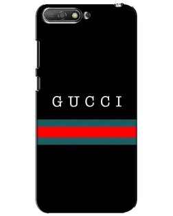 Чехол для Huawei Y6 2018 с картинкой «Gucci — красный пояс»