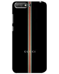 Чехол для Huawei Y6 2018 с картинкой «Gucci — строгая линия»