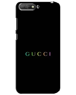 Чехол для Huawei Y6 2018 с картинкой «Gucci — неоновый минимализм»