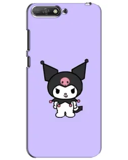 Чехол для Huawei Y6 2018 с картинкой «Kuromi — нежный фиолетовый»