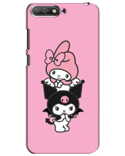 Чехол для Huawei Y6 2018 с картинкой «My Melody и Kuromi»