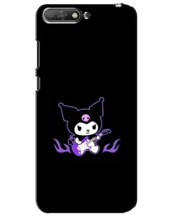 Чехол для Huawei Y6 2018 с картинкой «Электрическая Kuromi»