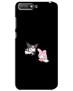 Чехол для Huawei Y6 2018 с картинкой «My Melody и Kuromi»