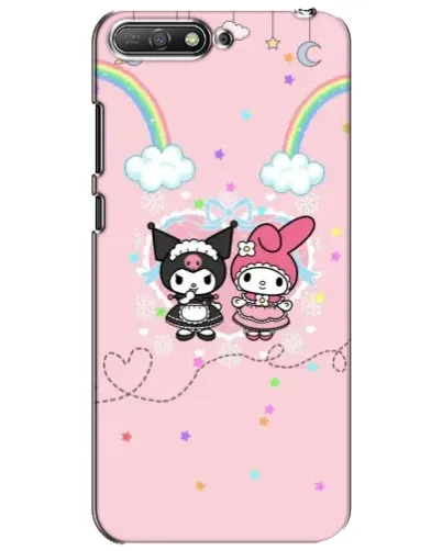 Чехол для Huawei Y6 2018 с картинкой «My Melody и Kuromi»