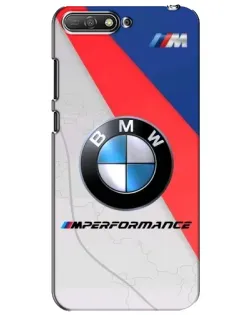 Чехол для Huawei Y6 2018 с картинкой «BMW Performance стиль»
