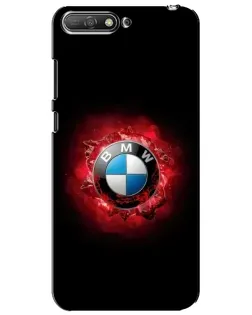 Чехол для Huawei Y6 2018 с картинкой «Логотип BMW — вспышка»