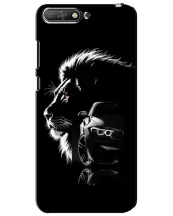 Чехол для Huawei Y6 2018 с картинкой «BMW и лев»