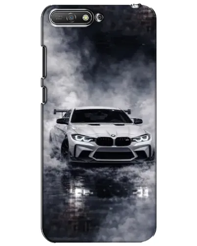 Чехол для Huawei Y6 2018 с картинкой «BMW сквозь туман»