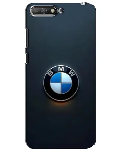Чехол для Huawei Y6 2018 с картинкой «Логотип BMW — минимализм»