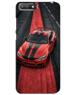 Чехол для Huawei Y6 2018 с картинкой «BMW на красной дорожке»
