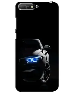Чехол для Huawei Y6 2018 с картинкой «BMW — ночной взгляд»