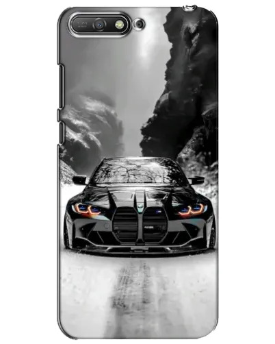 Чехол для Huawei Y6 2018 с картинкой «BMW — акварельный дрифт» Чехол для Huawei Y6 2018 с картинкой «BMW — акварельный дрифт»