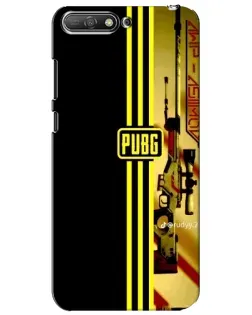 Чехол для Huawei Y6 2018 с картинкой «PUBG — камуфляжный шлем»